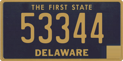 DE license plate 53344