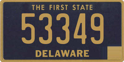 DE license plate 53349