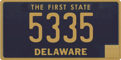 DE license plate 5335