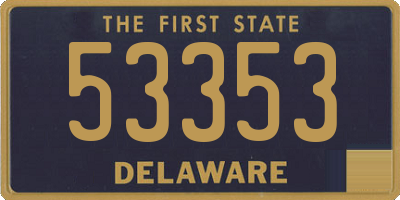 DE license plate 53353