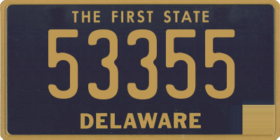 DE license plate 53355