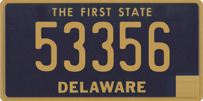 DE license plate 53356