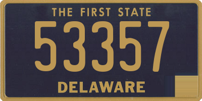 DE license plate 53357