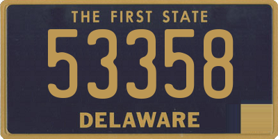 DE license plate 53358