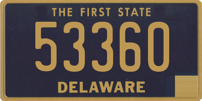 DE license plate 53360