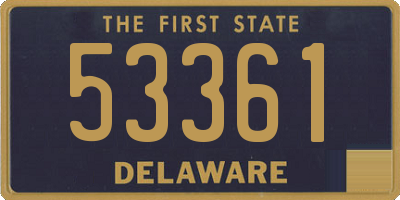 DE license plate 53361