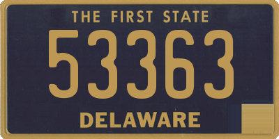 DE license plate 53363