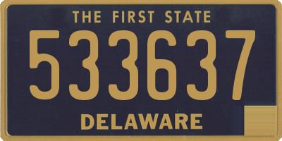 DE license plate 533637