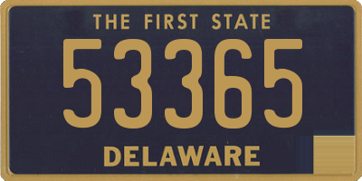 DE license plate 53365
