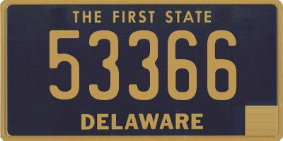 DE license plate 53366