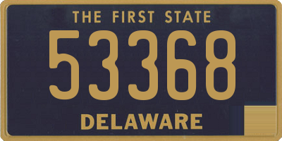 DE license plate 53368