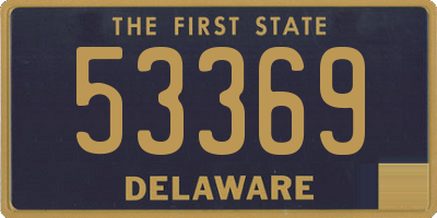 DE license plate 53369