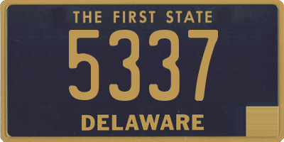 DE license plate 5337