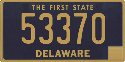 DE license plate 53370