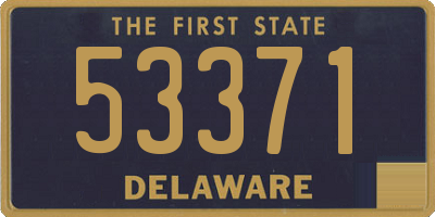 DE license plate 53371