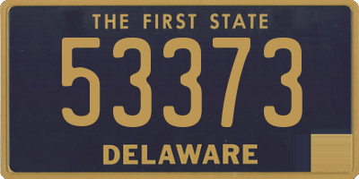 DE license plate 53373