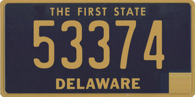 DE license plate 53374