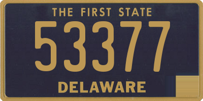 DE license plate 53377