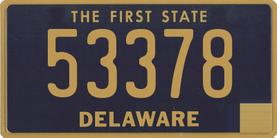 DE license plate 53378