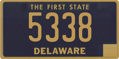 DE license plate 5338