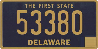 DE license plate 53380