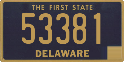 DE license plate 53381
