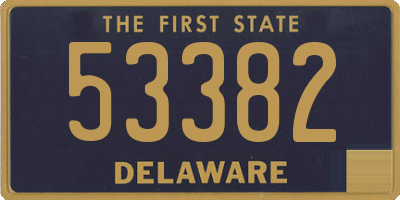 DE license plate 53382