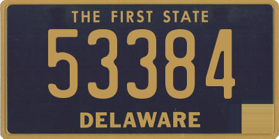 DE license plate 53384