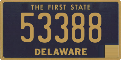 DE license plate 53388