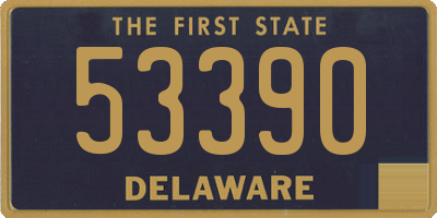 DE license plate 53390