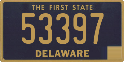 DE license plate 53397