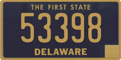 DE license plate 53398