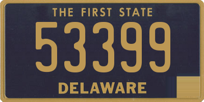 DE license plate 53399