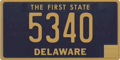 DE license plate 5340