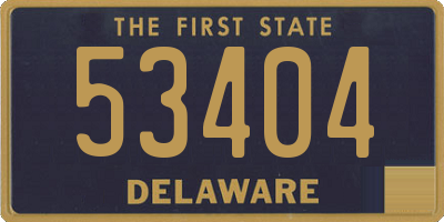 DE license plate 53404