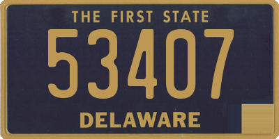 DE license plate 53407