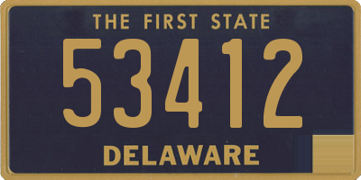 DE license plate 53412