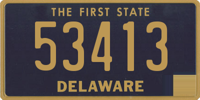 DE license plate 53413