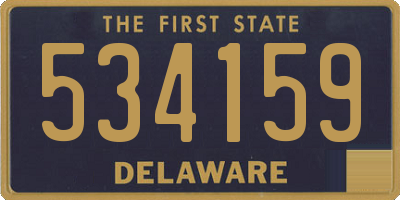 DE license plate 534159