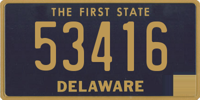 DE license plate 53416