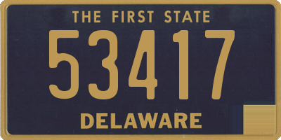 DE license plate 53417
