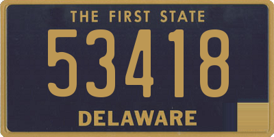 DE license plate 53418