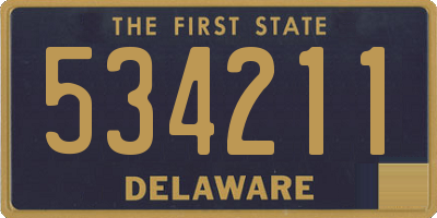 DE license plate 534211