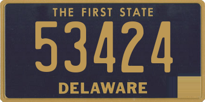 DE license plate 53424