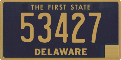 DE license plate 53427
