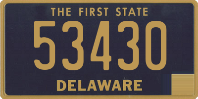 DE license plate 53430