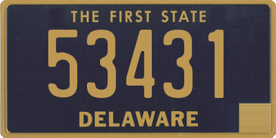 DE license plate 53431