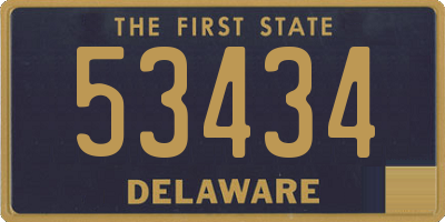 DE license plate 53434