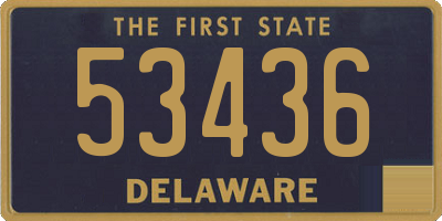 DE license plate 53436