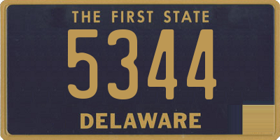 DE license plate 5344
